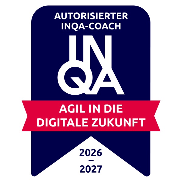 Badge: Autorisierter INQA-Coach – Agil in die digitale Zukunft 2026/2027