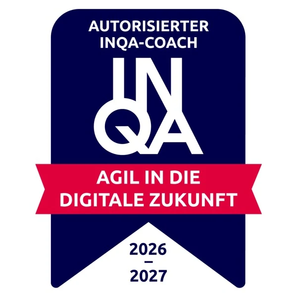Badge: Autorisierter INQA-Coach - Agil in die digitale Zukunft 2026/2027